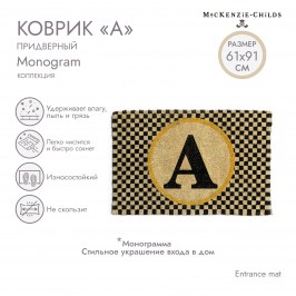 ПРИДВЕРНЫЙ КОВРИК «A» Monogram 349-14013